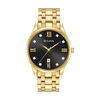 Thumbnail Image 0 of Men's Bulova Diamond Accent Gold-Tone Watch with Black Dial (Model: 97D108)