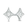 Thumbnail Image 0 of 0.04 CT. T.W. Diamond Solitaire Star Stud Earrings in 10K White Gold