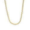 Thumbnail Image 0 of 1.98 CT. T.W. Diamond Two-Stone "S" Curve Tennis Necklace in Sterling Silver with Yellow Rhodium - 17"