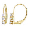 Thumbnail Image 0 of 0.24 CT. T.W. Diamond Three Stone Drop Earrings in 14K Gold