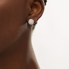 Thumbnail Image 1 of 0.95 CT. T.W. Multi-Diamond Circle Stud Earrings in 10K Gold