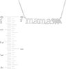 Thumbnail Image 2 of 0.05 CT. T.W. Diamond "mama" Bear Necklace in Sterling Silver - 17"