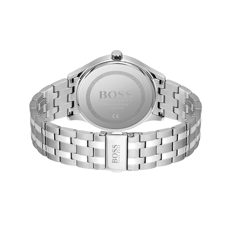 Men's Hugo Boss Elite Watch with Black Dial (Model: 1513896)