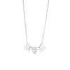 Thumbnail Image 0 of 0.04 CT. T.W. Diamond "M O M" Charm Necklace in Sterling Silver
