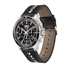 Thumbnail Image 1 of Men's Hugo Boss Troper Chronograph Leather Strap Watch with Black Dial and Brown Accent (Model: 1514121)