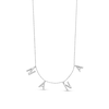Thumbnail Image 0 of 0.05 CT. T.W. Diamond "NANA" Station Necklace in Sterling Silver