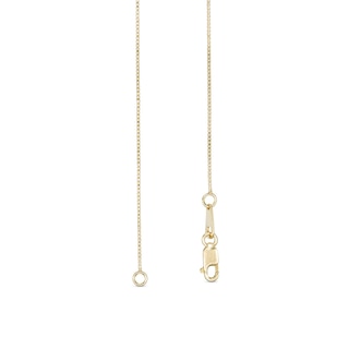 Ladies' 0.52mm Box Chain Necklace in 14K Gold - 16"|Peoples Jewellers