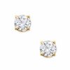 Thumbnail Image 0 of 1.00 CT. T.W. Ceritfied Diamond Crown Royal Stud Earrings in 14K Gold (I-J/I2-I3)