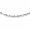 Thumbnail Image 0 of 025 Gauge Singapore Chain Necklace in 14K White Gold - 20"