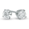 Thumbnail Image 0 of 0.20 CT. T.W. Diamond Solitaire Crown Royal Stud Earrings in 14K White Gold (I-J/I2-I3)
