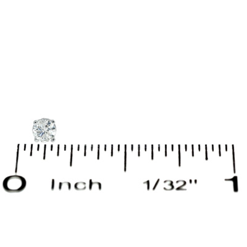0.20 CT. T.W. Diamond Solitaire Crown Royal Stud Earrings in 14K White Gold (I-J/I2-I3)