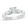Thumbnail Image 0 of 1.20 CT. Diamond Solitaire Crown Royal Engagement Ring in 14K White Gold (J/I2)