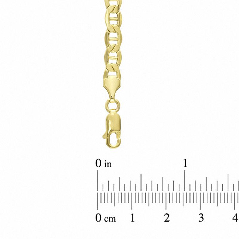Men's 120 Gauge Mariner Bar Chain Bracelet in 10K Gold - 8.5"