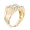 Thumbnail Image 1 of Men's 0.38 CT. T.W. Diamond Matrix Ring in 10K Gold