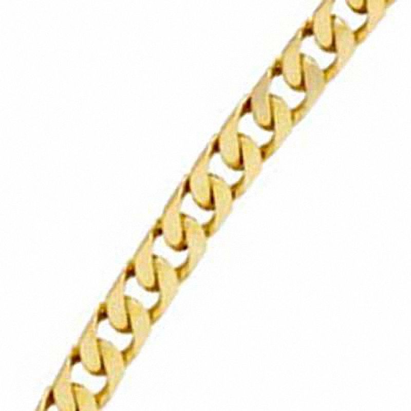 Men's 6.8mm Square Link Bracelet in 10K Gold - 8.5"