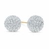 Thumbnail Image 0 of 8.0mm Crystal Ball Stud Earrings in 14K Gold