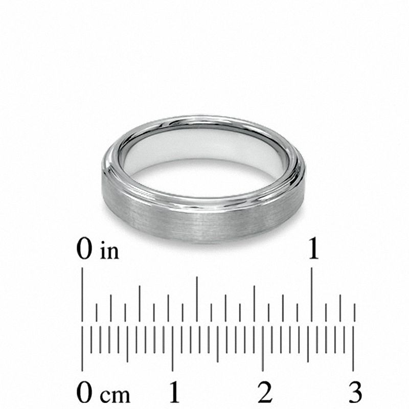 Men's 6.0mm Comfort Fit Tungsten Wedding Band - Size 10