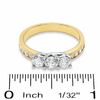 Thumbnail Image 2 of 1.00 CT. T.W. Diamond Past Present Future® Three Stone Ring in 10K Gold