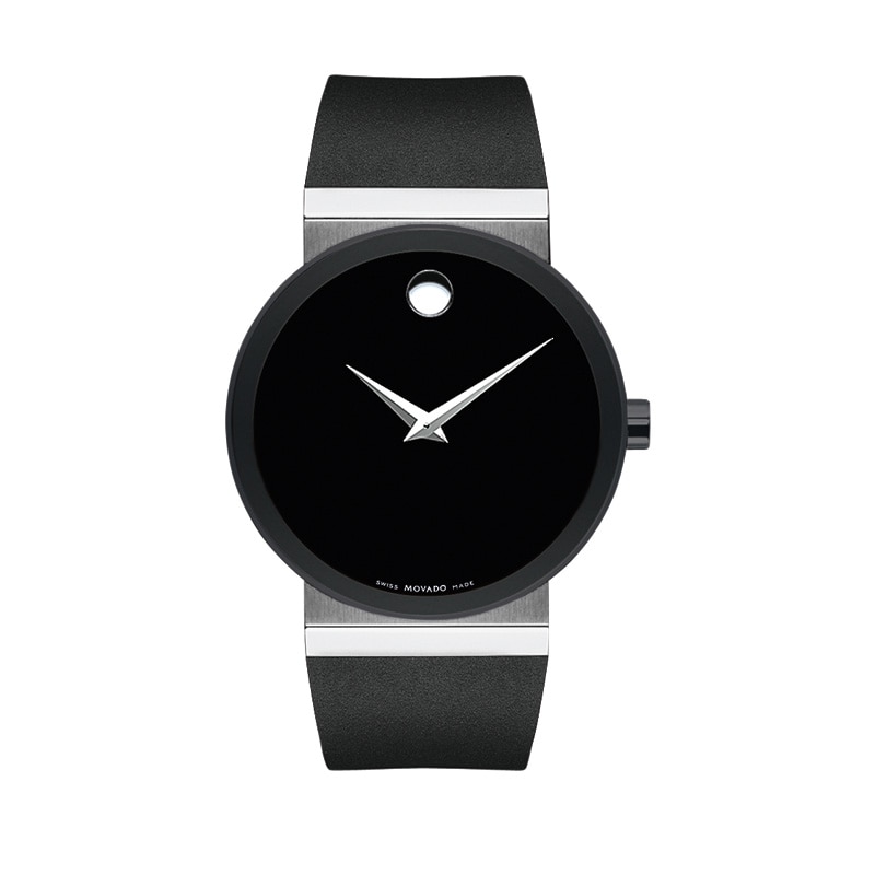 Men's Movado Synergy Strap Watch with Black Museum® Dial (Model: 0606268)
