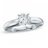 Thumbnail Image 0 of 0.50 CT. Canadian Certified Diamond Solitaire Engagement Ring in 14K White Gold (I/I1)