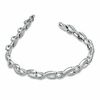 Thumbnail Image 1 of 0.50 CT. T.W. Diamond Infinity Loop Bracelet in Sterling Silver
