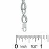 Thumbnail Image 2 of 0.50 CT. T.W. Diamond Infinity Loop Bracelet in Sterling Silver
