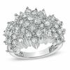 Thumbnail Image 0 of 0.95 CT. T.W. Baguette and Round Diamond Fashion Ring in 10K White Gold