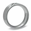 Thumbnail Image 1 of Men's Diamond Accent Slant Wedding Band in Stainless Steel - Size 9