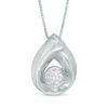 Thumbnail Image 0 of 0.20 CT. Certified Canadian Diamond Solitaire Bezel Oval Pendant in 14K White Gold (I/I2)