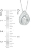 Thumbnail Image 1 of 0.20 CT. Certified Canadian Diamond Solitaire Bezel Oval Pendant in 14K White Gold (I/I2)