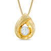 Thumbnail Image 0 of 0.20 CT. Certified Canadian Diamond Solitaire Bezel Oval Pendant in 14K Gold (I/I2)