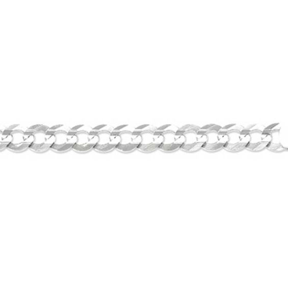 Men S 120 Gauge Curb Chain Necklace In 10k White Gold 22 Mens Men S 120 Gauge Curb Chain Necklace In 10k White Gold