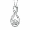 Thumbnail Image 0 of Diamond Accent Infinity Knot Pendant in Sterling Silver