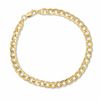 Thumbnail Image 1 of Men's 10K Gold Curb Bracelet and Necklace Set