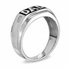 Thumbnail Image 1 of Men's Diamond Accent "DAD" Ring in 10K White Gold