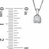 Thumbnail Image 1 of 0.25 CT. T.W. Certified Canadian Diamond Pendant in 14K White Gold - 17"