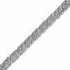 Thumbnail Image 0 of 1.00 CT. T.W. Round and Baguette Diamond Bracelet in Sterling Silver