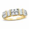 Thumbnail Image 0 of 1.00 CT. T.W. Baguette and Round Diamond Station Band in 10K Gold