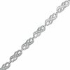 Thumbnail Image 0 of 0.25 CT. T.W. Diamond Infinity Bracelet in Sterling Silver