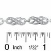 Thumbnail Image 2 of 0.25 CT. T.W. Diamond Infinity Bracelet in Sterling Silver