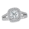 Thumbnail Image 0 of Vera Wang Love Collection 1.95 CT. T.W. Diamond Frame Split Shank Engagement Ring in 14K White Gold