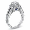 Thumbnail Image 2 of Vera Wang Love Collection 1.95 CT. T.W. Diamond Frame Split Shank Engagement Ring in 14K White Gold