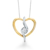 Thumbnail Image 0 of Sirena™ Diamond Accent 3-in-1 Heart Pendant in 10K Two-Tone Gold