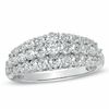Thumbnail Image 0 of 1.00 CT. T.W. Diamond Triple Row Anniversary Ring in 10K White Gold
