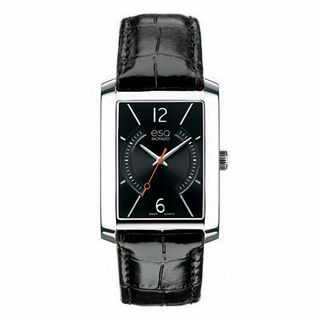 Men's ESQ Movado Synthesis Strap Watch with Rectangular Black Dial (Model: 07301406)|Peoples Jewellers