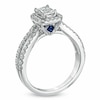 Thumbnail Image 1 of Vera Wang Love Collection 0.95 CT. T.W. Emerald-Cut Diamond Split Shank Ring in 14K White Gold