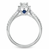 Thumbnail Image 2 of Vera Wang Love Collection 0.95 CT. T.W. Emerald-Cut Diamond Split Shank Ring in 14K White Gold