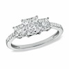 Thumbnail Image 0 of 0.48 CT. T.W. Composite Diamond Three Stone Ring in 10K White Gold