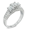 Thumbnail Image 1 of 1.50 CT. T.W. Canadian Certified Diamond Three Stone Engagement Ring in 14K White Gold (I/I1)