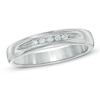 Thumbnail Image 0 of 0.12 CT. T.W. Diamond Five Stone Anniversary Band in Sterling Silver